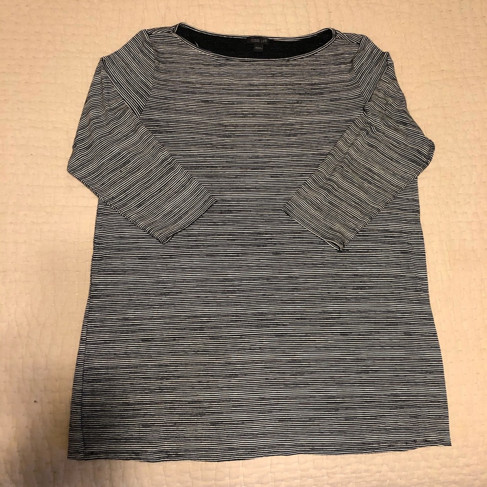 J. Jill Wearever Black and Cream Tunic